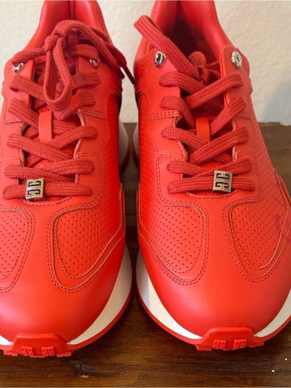 Givenchy Red Men's Athletic Sneakers
